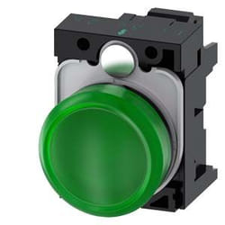 Siemens 3SU1106-6AA40-3AA0 allarme con indicatore di luce Verde