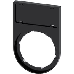 Siemens Schildträger flach abgerundet schwarz 12.5x 27mm
