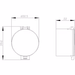 Siemens 3SU1900-0DA70-0AA0 Plombierbare Kappe Drucktaster klar - Vista aggiuntiva 4