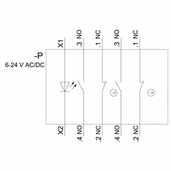 Siemens 3SU1501-1AG00-1LA0 Halter f. 3 Module 1S+1OE - Vista aggiuntiva 4