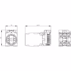 Siemens 3SU1501-1AG00-1LA0 Halter f. 3 Module 1S+1OE - Vista aggiuntiva 5
