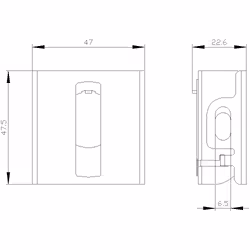 Siemens Absperrvorrichtung 3SU1950-0DR80-0AA0 für Knebel - Vista aggiuntiva 4