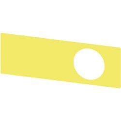 Siemens 3SU1900-0BE31-0AA0 3SU19000BE310AA0 Bezeichnungsschild (B x H) 112 mm x 38 mm Ohne Gelb, Schwarz 10 St.