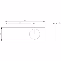 Siemens 3SU1900-0BE31-0AA0 3SU19000BE310AA0 Bezeichnungsschild (B x H) 112 mm x 38 mm Ohne Gelb, Schwarz 10 St. - Vista aggiuntiva 4