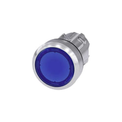 Siemens - Pulsante Luminoso Piatto Blu 3SU10510AB500AA0
