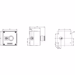 Siemens Gehäuse für 3SU1801-0BC00-4AB1Befehlsgeräte 22 mm rund - Vista aggiuntiva 5