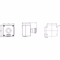 Siemens Gehäuse für Befehlsgeräte 22mm rund 3SU1851-0NB00-2AA2 - Vista aggiuntiva 5