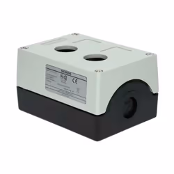 Contenitore per dispositivi di comando con fori da 22 mm involucro in materiale plastico parte superiore del contenitore grig ...