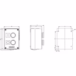Siemens 3SU18520AC002AB1 3SU1852-0AC00-2AB1 Gehäuse IP66, IP67, IP69/IP69K 1 St. - Vista aggiuntiva 5