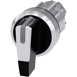 Siemens 3SU10522CP600AA0 3SU1052-2CP60-0AA0 Knebelschalter Knebel Weiß 2 x 45 ° 1 St.