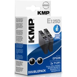 KMP E125D cartuccia d'inchiostro 2 pz Resa elevata (XL) Nero