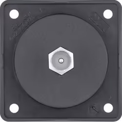 Hager 945812503, Nero, Metallo, Plastica, Tradizionale, Berker, Opaco, Integro
