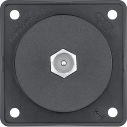 Hager 945812503 Placca copripresa e copri interruttori Nero