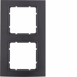 Berker 10123005, Nero, Alluminio, Senza viti, Berker, Opaco, 1 pz