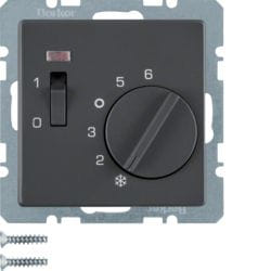 Berker 20306086 termostato Antracite