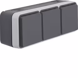 Berker 47733515, Tipo F, Viti, Grigio, Termoplastica, Opaco, IP55
