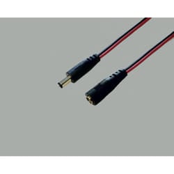 BKL Electronic 72052 cavo di alimentazione Nero, Rosso IEC Type A (5.5 mm, 2.5 mm)