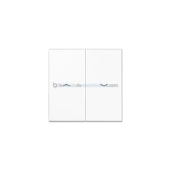 Jung - Doppia chiave per interruttore o pulsante di scatto white ls 995 p ww