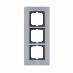 Busch-Jaeger 1723-860, Acciaio inox, Senza viti, Busch-Jaeger, Lucido, Carat, 1 pz