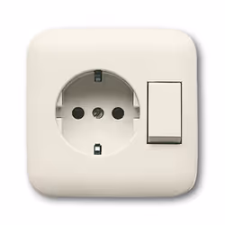 Busch-Jaeger 4310/6 EUJ-212-500, CEE 7/3, 2P+E, Beige, CE, 250 V, 16 A