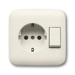 Busch-Jaeger 4310/6 EUJ-212-500 presa energia CEE 7/3 Beige