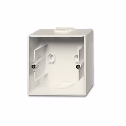 Busch-Jaeger Opbouwbak met bodem 1v stuwit, Bianco, Plastica, Busch-Jaeger, 1 pz
