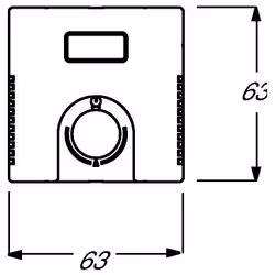 Busch-Jaeger 1795 TA-84 supporto per rilevatore e piastra copribase Bianco
