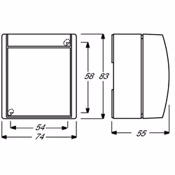 Busch-Jaeger 2601/6 WN-54 1P Bianco