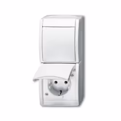 Busch-Jaeger 2601/6/20 EW-54, CEE 7/3, 2P+E, Bianco, IP44, CE, 250 V