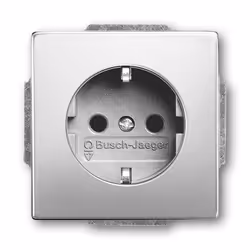 Busch-Jaeger 2013-0-5276, CEE 7/3, 2P+E, Argento, 250 V, 16 A, 41 mm