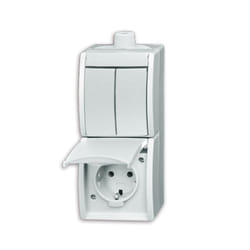 Busch-Jaeger 2601/5/20EW-54-503 presa energia CEE 7/3 Bianco