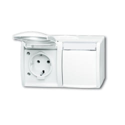 Busch-Jaeger 2084-0-0715 presa energia CEE 7/3 Bianco