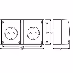 Busch-Jaeger 2084-0-0715 presa energia CEE 7/3 Bianco