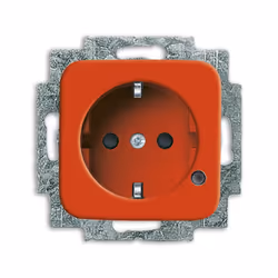 Busch-Jaeger 2013-0-5283, CEE 7/3, 2P+E, Rosso, 250 V, 16 A, 71 mm