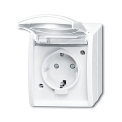 Busch-Jaeger 20 EBW-54 presa energia CEE 7/3 Bianco