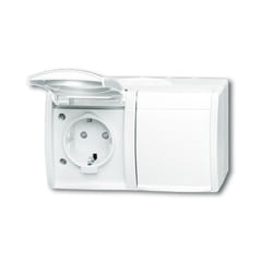 Busch-Jaeger 2084-0-0723 presa energia CEE 7/3 Bianco