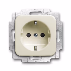 Busch-Jaeger 2013-0-5312, CEE 7/3, 2P+E, Bianco, 250 V, 16 A, 71 mm