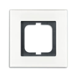 Busch-Jaeger 1754-0-4442 Placca copripresa e copri interruttori Nero, Bianco