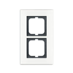 Busch-Jaeger 1754-0-4443 Placca copripresa e copri interruttori Nero, Bianco