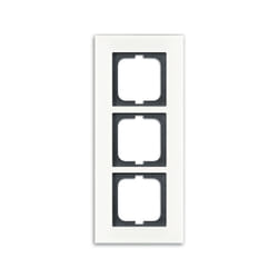 Busch-Jaeger 1754-0-4444 Placca copripresa e copri interruttori Nero, Bianco