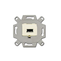 Busch-Jaeger 0230-0-0416 presa energia USB Metallico