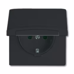 Busch-Jaeger 2064-0-0290, CEE 7/3, 2P+E, Nero, 250 V, 16 A, 70 mm