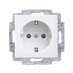 Busch-Jaeger 2013-0-5385, CEE 7/3, Argento, Bianco, 250 V, 16 A