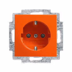Busch-Jaeger 2013-0-5387, CEE 7/3, Arancione, Argento, 250 V, 16 A