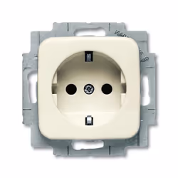 Busch-Jaeger 2013-0-4375, CEE 7/3, 2P+E, Bianco, 250 V, 16 A, 71 mm