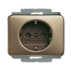 Busch-Jaeger 2013-0-4466 presa energia CEE 7/3 Bronzo