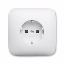 Busch-Jaeger 2013-0-4664, CEE 7/3, 2P+E, Bianco, 250 V, 16 A, 81 mm