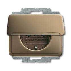 Busch-Jaeger 2018-0-0703 presa energia CEE 7/3 Bronzo