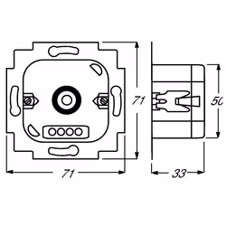 Busch-Jaeger 2112 U-101 Da Incasso Dimmer Nero