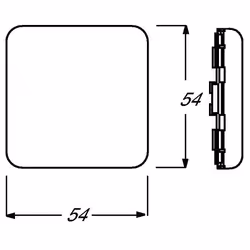 Busch-Jaeger 2506 O-214, Bianco, Senza viti, Busch-Jaeger, 54 mm, 54 mm, 1 pz